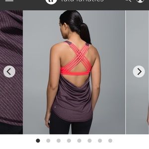 Lululemon free to be wild tank, size 6